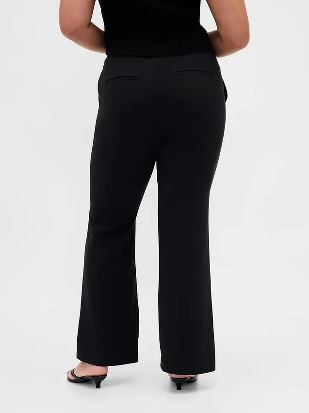 Low Rise Twill Flare Pants