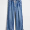 Low Rise Ultrasoft '90S Loose Easy Dolphin-Hem Jeans