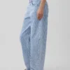 Low Rise Ultrasoft Barrel Jeans