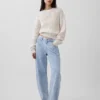 Low Rise Ultrasoft Barrel Jeans