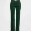 Low Rise Velvet '90S Slim Straight Pants