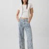 Low Slung Relaxed Crop Jeans
