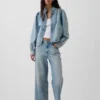 Low Slung Relaxed Crop Jeans