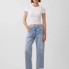 Low Slung Relaxed Crop Jeans