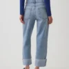 Low Slung Relaxed Crop Jeans