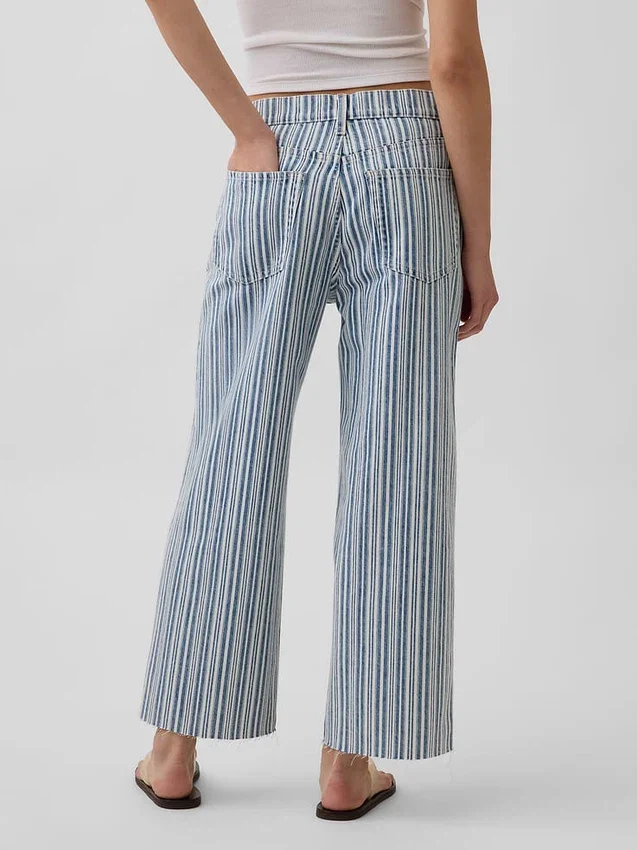 Low Slung Relaxed Crop Jeans