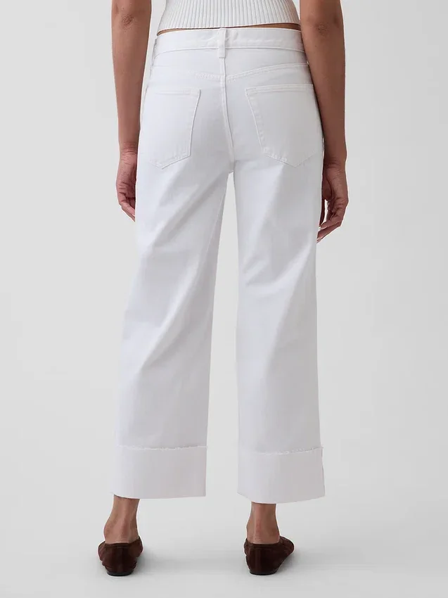 Low Slung Relaxed Crop Jeans