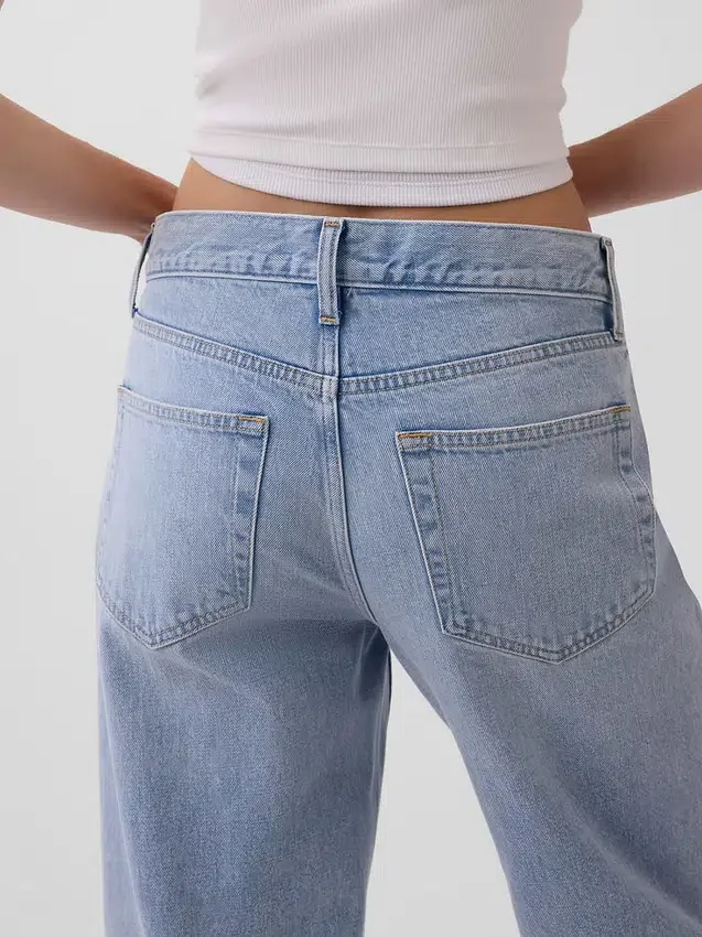 Low Slung Relaxed Crop Jeans