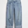 Low Slung Relaxed Crop Jeans