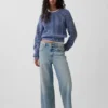 Low Slung Relaxed Crop Jeans