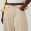 Low Slung Stripe Extra Baggy Jeans