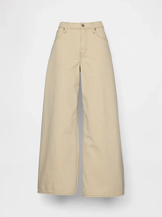 Low Slung Stripe Extra Baggy Jeans