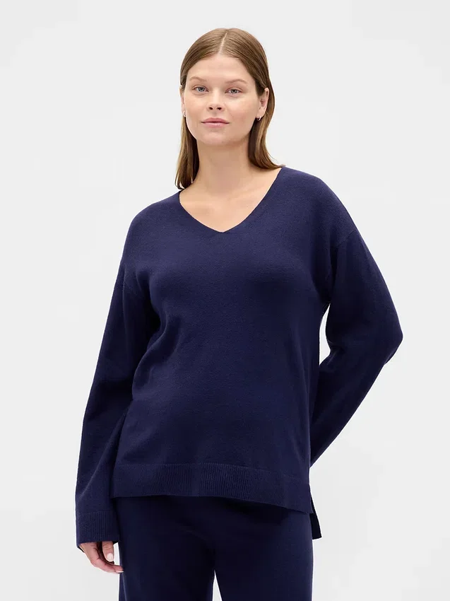 Maternity Cashsoft V-Neck Sweater
