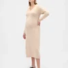 Maternity Cashsoft V-Neck Sweater Dress