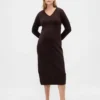 Maternity Cashsoft V-Neck Sweater Dress