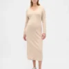 Maternity Cashsoft V-Neck Sweater Dress