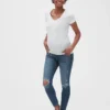 Maternity Distressed Full Panel Favorite Jeggings