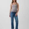 Maternity Full-Panel '90S Slim Straight Crop Jeans