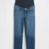 Maternity Full-Panel '90S Slim Straight Crop Jeans