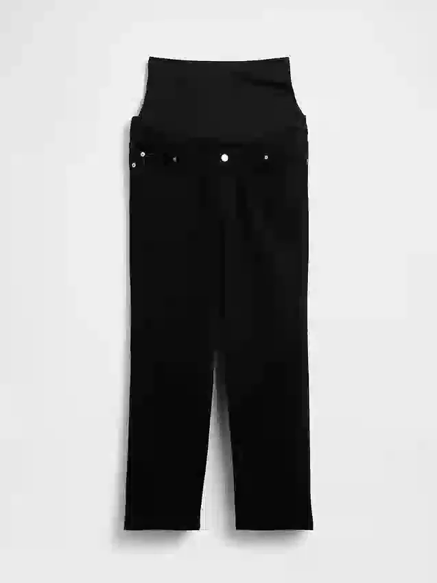 Maternity Full-Panel '90S Slim Straight Crop Jeans