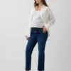 Maternity Full-Panel '90S Slim Straight Crop Jeans