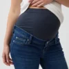 Maternity Full-Panel '90S Slim Straight Crop Jeans
