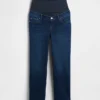 Maternity Full-Panel '90S Slim Straight Crop Jeans
