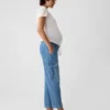 Maternity Full Panel Cargo Easy Jeans