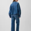 Maternity Full-Panel Stride Wide-Leg Jeans