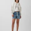 Maternity Full Panel Ultrasoft Denim Easy Shorts