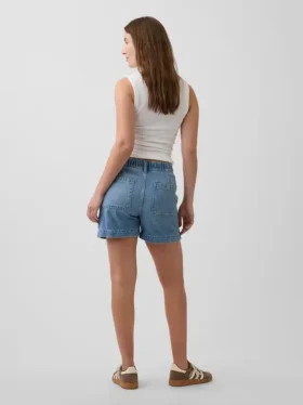 Maternity Full Panel Ultrasoft Denim Easy Shorts