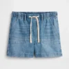 Maternity Full Panel Ultrasoft Denim Easy Shorts