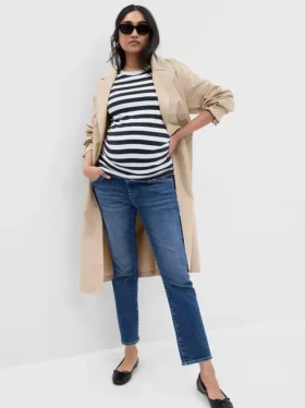 Maternity Full-Panel Vintage Slim Jeans