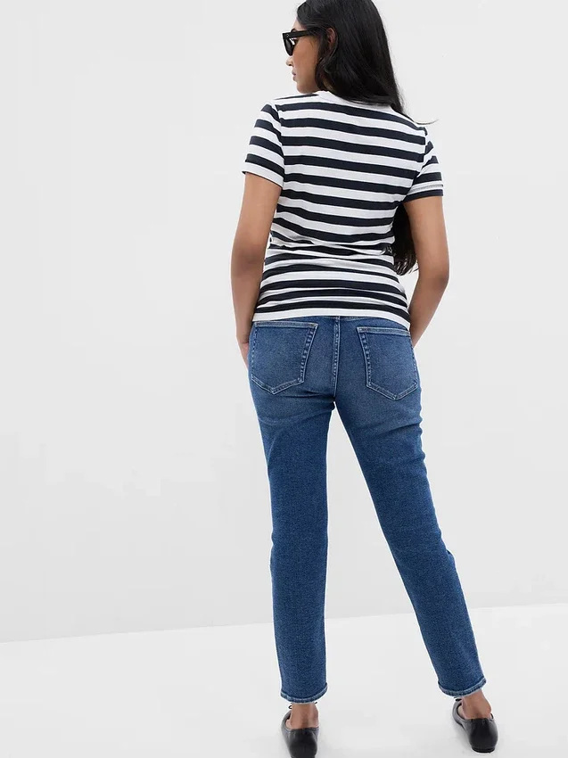 Maternity Full-Panel Vintage Slim Jeans