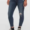 Maternity Inset Panel Skinny Ankle Jeans
