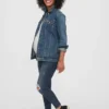 Maternity Inset Panel Skinny Ankle Jeans