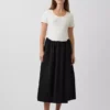 Maternity Mixed Media Drop-Waist Dress