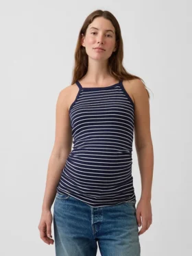 Maternity Modern Apron-Neck Tank Top