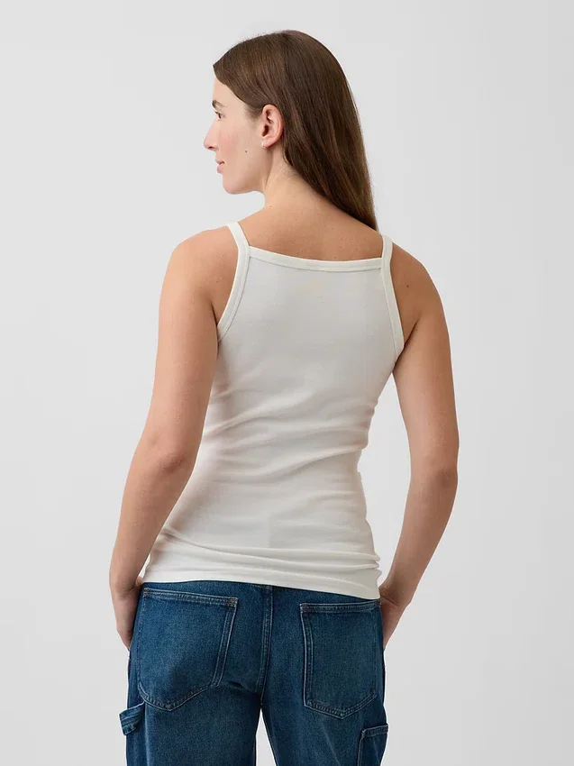 Maternity Modern Apron-Neck Tank Top