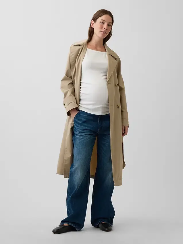 Maternity Modern Apron-Neck Tank Top