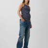Maternity Modern Apron-Neck Tank Top
