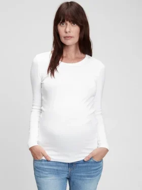 Maternity Modern Crewneck T-Shirt
