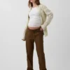 Maternity Under Belly Twill Pants