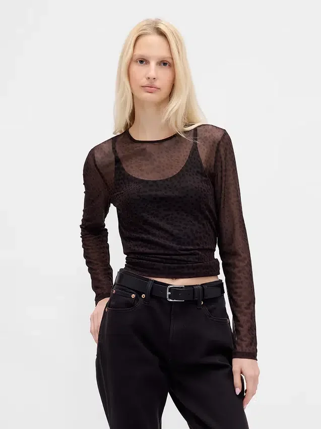Mesh Crop T-Shirt