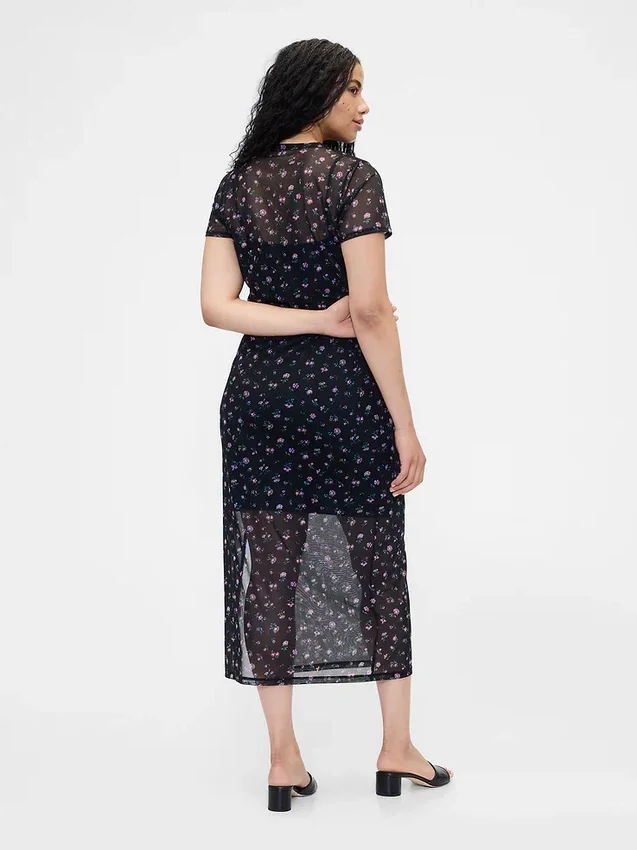 Mesh Maxi Dress