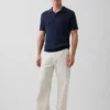 Mesh Polo Sweater