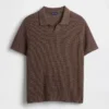 Mesh Polo Sweater