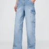 Mid Rise '90S Loose Cargo Jeans