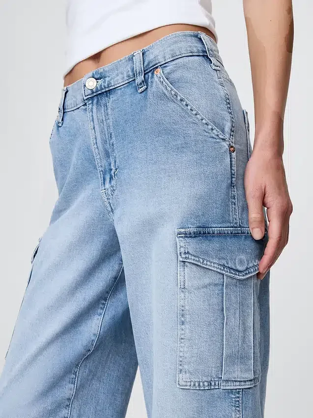Mid Rise '90S Loose Cargo Jeans