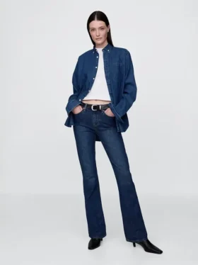 Mid Rise Baby Boot Jeans
